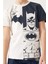 Yellow Batman Beyaz Erkek Çocuk Kısa Kol Pijama Takım 5