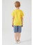 Yellow Hero Sarı Erkek Çocuk Bermuda Takım 7