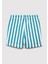 Regular Çizgili Mavi Erkek Çocuk Şort M6410012-89718 5
