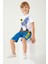 City Beyaz Erkek Çocuk Bermuda Takım 4