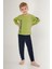 Multicolored Yeşil Erkek Çocuk Uzun Kol Pijama Takım 6