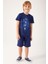Color Painting Lacivert Erkek Çocuk Bermuda Takım 8