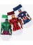 3'lü Marvel Baskılı Çorap Seti Lisanslı 4