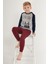 Cute Gri Erkek Çocuk Uzun Kol Pijama Takım 7