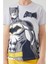 The Flying Hero Batman Koyu Gri Melanj Erkek Çocuk Bermuda Takım 5
