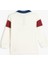 Polo Yaka Sweatshirt Kolej Baskılı Uzun Kollu Düğme Detaylı 4