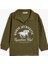 Polo Yaka Sweatshirt At Baskılı Uzun Kollu Şardonlu 4