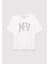 Mv Logo Baskılı Beyaz T-Shirt 6610213-70057 5