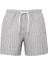 Çizgili Gri Kısa Deniz Şortu 0910235-70119 6