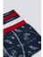 Stripe Detail Lacivert Erkek Çocuk 3'lü Boxer 7