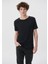 Ribana Detaylı Siyah Tişört 063747-900 8