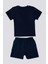 Stripe Lacivert Bebek T-shirt Takım 10