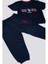 Logo Is Detailed Lacivert Bebek T-shirt Takım 8