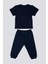 Logo Is Detailed Lacivert Bebek T-shirt Takım 10