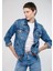 Karla 90lar İndigo Mavisi Jean Ceket 110154-30868 15