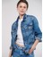 Karla 90lar İndigo Mavisi Jean Ceket 110154-30868 16