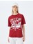 Slogan Baskılı Bisiklet Yaka Kısa Kollu Rahat Kalıp T-Shirt 8
