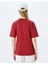 Slogan Baskılı Bisiklet Yaka Kısa Kollu Rahat Kalıp T-Shirt 9