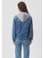 Kadın Karla Mavi 90s Jean Ceket 110154-85296 8