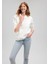 Kapüşonlu Beyaz Basic Sweatshirt 167299-70057 19