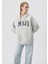 Mavi Logo Baskılı Kapüşonlu Gri Sweatshirt 1600361-34322 19