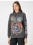 Kapüşonlu Sweatshirt Slogan Baskılı Uzun Kollu 8