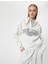 Kolej Sweatshirt Baskılı Yarım Fermuarlı Relax Fit Işlemeli Ribanalı 6