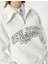 Kolej Sweatshirt Baskılı Yarım Fermuarlı Relax Fit Işlemeli Ribanalı 10