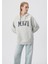 Mavi Logo Baskılı Kapüşonlu Gri Sweatshirt 1600361-34322 12