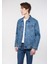 Erkek Drake Vintage Comfort Jean Mavi Ceket 010143-28013 8