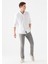 Erkek Jake Gri Gabardin Pantolon 0042231022 1