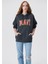 Mavi Logo Baskılı Kapüşonlu Antrasit Sweatshirt 1600361-80106 13