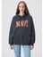 Mavi Logo Baskılı Kapüşonlu Antrasit Sweatshirt 1600361-80106 14