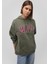 Mavi Logo Baskılı Kapüşonlu Haki Sweatshirt 1600361-71581 11