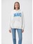 Mavi Logo Baskılı Kapüşonlu Beyaz Sweatshirt 1600361-81964 14