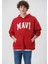 Mavi Logo Baskılı Kapüşonlu Kırmızı Sweatshirt 067149-86417 10