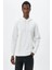 Koton Erkek Basic Kapşonlu Sweat Uzun Kollu Ekru 7