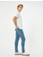 4SAM40057ND Koton Mıchael Erkek Jean Pantolon Açık Indigo 7