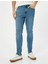4SAM40057ND Koton Mıchael Erkek Jean Pantolon Açık Indigo 8