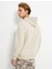 Kapşonlu Sweatshirt İşleme Detaylı Uzun Kollu 9