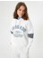 Oversize Kolej Baskılı Sweatshirt Kapüşonlu Renk Bloklu 7