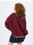 V Yaka Kolej Baskılı Biyeli Şardonlu Oversize Sweatshirt 9