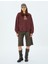 Ayı Işlemeli Sloganlı Bisiklet Yaka Şardonlu Oversize Sweatshirt 6