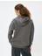 Oversize Kapüşonlu Sweatshirt Kolej Baskılı Şardonlu 9
