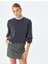 x Şahika Ercümen - Uzun Kollu Bisiklet Yaka Taşlı Oversize Sweatshirt 7