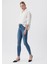 Kadın Serenay Gölgeli Mavi Gold Shape Jean Pantolon 100980-82194 6