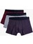 Erkek Desenli Pamuklu Basic 3'lü Boxer Seti 1