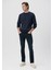 Jake Mavi Black Puslu Gece Mavisi Jean Pantolon 0042227245 11