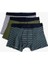 Erkek Pamuklu Desenli Basic 3'lü Boxer Seti 3