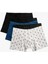 Erkek Pamuklu Basic 3'lü Boxer Seti 1